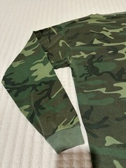 Vtg Ace Sportswear Shirt Woodland Camo Pocket Single Stitch USA Made 90s Large