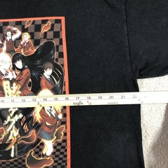 square enix kakegurui T shirt mens XL Black Graphic Print Homura Kawamoto