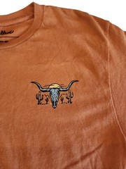 Western Ranch Cattle Horse Cowboy Desert Novelty Tee Shirt Mens Small NWT