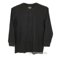 Jachs Shirt Mens XL Extra Large Long Sleeve Thermal Waffle Casual Sleep Black