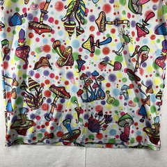 Mens Retro Psychedelic Mushroom T Shirt Trippy Colorful Retro 90s Acid Vibes
