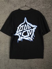 Revenge Storm T Shirt Mens L Black Spell Out Logo Short Sleeve Cotton Crewneck