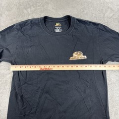 Mossy Oak Men’s Black Outdoor Retro Hunting Graphic Tee Shirt Size Large Logo