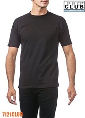 3 PACK PRO CLUB COMFORT T SHIRTS MENS STANDARD CREWNECK SHORT SLEEVE BLACK S-7XL