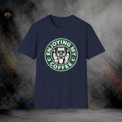Walter Sobchak Enjoying My Coffee T-Shirt | Softstyle Tee