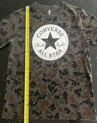 Converse Mens Chuck Taylor All Star T-Shirt, Camo, Medium Green Black