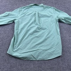 Chaps Mens XL Easy Care Long Sleeve Button Up Pocket Casual Green Shirt