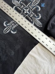 No Boundaries Men’s Long Sleeve Thermal Skull Cross Graphic T-Shirt Size M