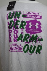 NEW Under Armour Men’s Large Vintage Type T-Shirt White Loose NWT