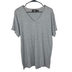 Double RL Ralph Lauren Short Sleeve Cotton V-neck Tee Heather Gray Men’s Large