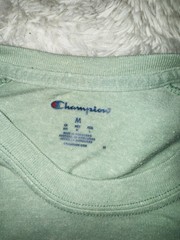 Champion T-Shirt Men’s Medium Green Solid Be your Own Champion Pullover Logo