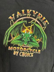 Vintage Valkyrie Motorcycle Shirt Mens 3XL Black 2000s Long Sleeve