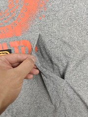 Ecko Unltd Shirt Mens Large Gray Marled Short Sleeve Hoodie Graphic EO12K821
