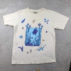 Vintage Nature T Shirt Mens M White Aquatic Animals Turtle Northern Reflections