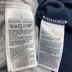 Old Navy Thermal Shirt Mens L Multi 4 Pack Waffle Knit Fair Isle Grey Navy Blue