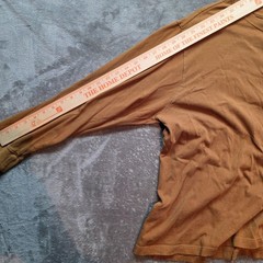 Lee Shirt Mens XL Brown Long Sleeve Pocket Tagless Premium Select Jersey Tee