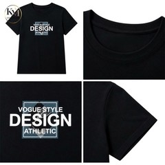 Kaymaluxe Men’s Black Graphic Tee Modern Athletic Streetwear T-Shirt