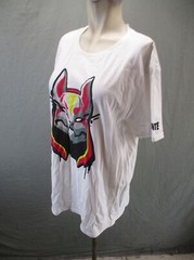 NWT EPIC GAMES Size L Mens White 100% Cotton Crew Neck Short Sleeve T-Shirt 369