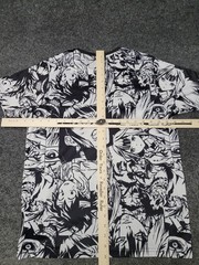 Fresh Prints Of Tokyo Drill Clothing Co. Shirt Mens Small White Black Print Tee