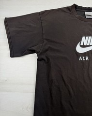 Vtg Nike Air Force 1 Shirt Black Sun Faded Distressed Grunge Hip Hop Y2K Mens L