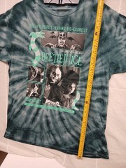 BEETLEJUICE Sz XL Tie Dye Green T-shirt The Afterlifes Leading Bio Exorcist