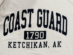 USCG U.S. Coast Guard “1790 KETCHIKAN, AK” Long Sleeve T-Shirt -Size M / MEDIUM