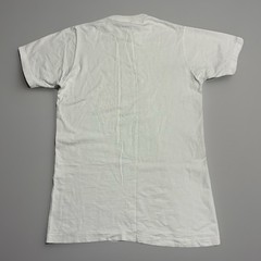 Vintage 1960s White Blank T Shirt JCPenney Single Stitch Medium Tall