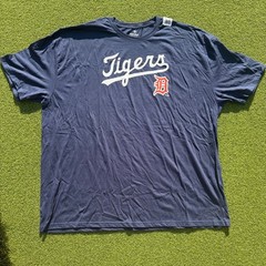 NWT Fanatics Detroit Tigers MLB T-Shirt Mens 4XL Navy Blue Graphic Short Sleeve