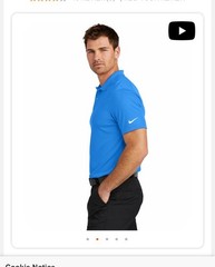 Mens Nike Blue Golf Polo