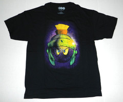 Warner Bros. Marvin The Martian Black T-Shirt New