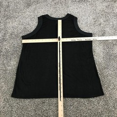 Vintage Empire Tank Top Mens XL Black Crew Neck Union Made Rayon Cotton