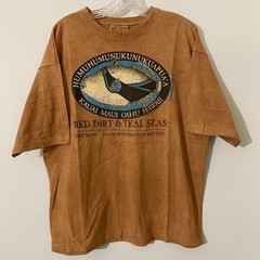 Vtg 90s Red Dirt Men’s Shirt Orange L Hawaii State Fish Humuhumunukunukuapua’a