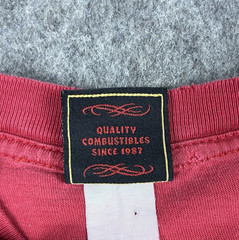Vtg Y2K Spitfire Wheels Men’s T-Shirt Big Head Graphic Red Short Sleeve Size XL