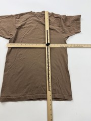 Vintage BVD Shirt Mens Medium Brown Military Undershirt Tee Single Stitch