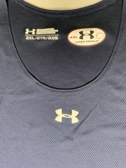 Under Armour Sleeveless Shirt Tank top Blue & White New In Package 2XL XXL