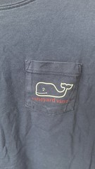 Vineyard Vines Happy Holidays 2016 Whale Graphic Pocket Long Sleeve Tee S