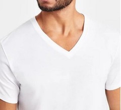 3 GENUINE CALVIN KLEIN SIZE 2XL 100% COTTON T-SHIRTS BLACK WHITE GRAY V NECK