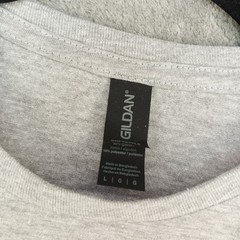 NWT GILDAN Men Crew Neck Classic T-shirt LARGE Softstyle Cotton Blend Gray Knit