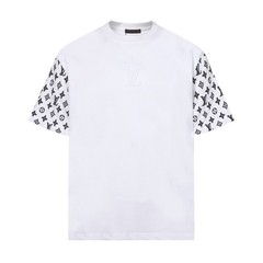 men casual round neck short sleeve men white T-shirt size M/L/XL