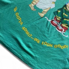 Vtg Rugrats T Shirt Size L Nickelodeon Tommy Chucky Graphic Green 90s Promo Tee