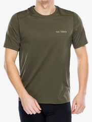 Arc’teryx Cormac Arc’Bird Logo T-Shirt In Tatsu Heather/stone Green- Xs