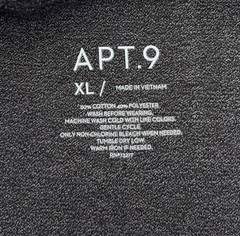 APT. 9 Men’s XL Premier Flex Long Sleeve Shirt Texture Knit TShirt Dark Gray NEW