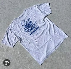 Limited Edition GLOSSIER Logo Tee T-Shirt Size L/Large White w/Blue Graphics NIP