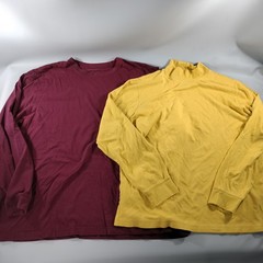 Lot of 10 Pull Over Long Sleeve T-shirts Mens Size M/L/XL/2XL