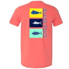 Black Pond Saltwater Series Men’s T-shirt Offshore Fishing Flag Mahi Tuna Marlin