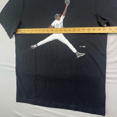 Nike Air Jordan T Shirt Mens Large Black Flight MVP Jumpman Birmingham Barons