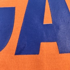 Nike Just Do It Again Men’s XL Orange Long Sleeve T-Shirt Ribbed Cuffs NWOT Flaw