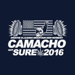 CAMACHO / Not SURE 2016 T-SHIRT Idiocracy Movie Anti Trump Democrat Funny Mens