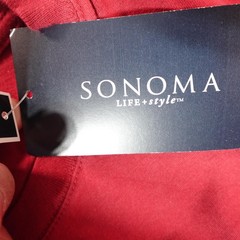 Sonoma Life Style Shirt Mens Large Red Weekend Tee Short Sleeve Casual Hike New