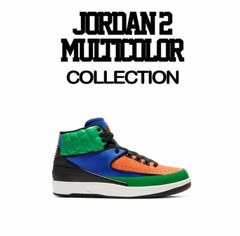 Shirt Match Jordan 2 Multi-Color Multi Shoes – Finesse Tee